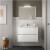 Mueble 81cm Blanco Brillo de 2 cajones SALGAR NOJA