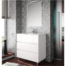 Mueble 81cm Blanco Brillo 3 cajones SALGAR ARENYS