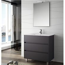 Mueble 81cm Gris Mate 3 cajones SALGAR ARENYS