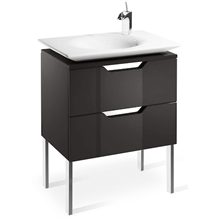Mueble 65cm gris y lavabo Kalahari Roca