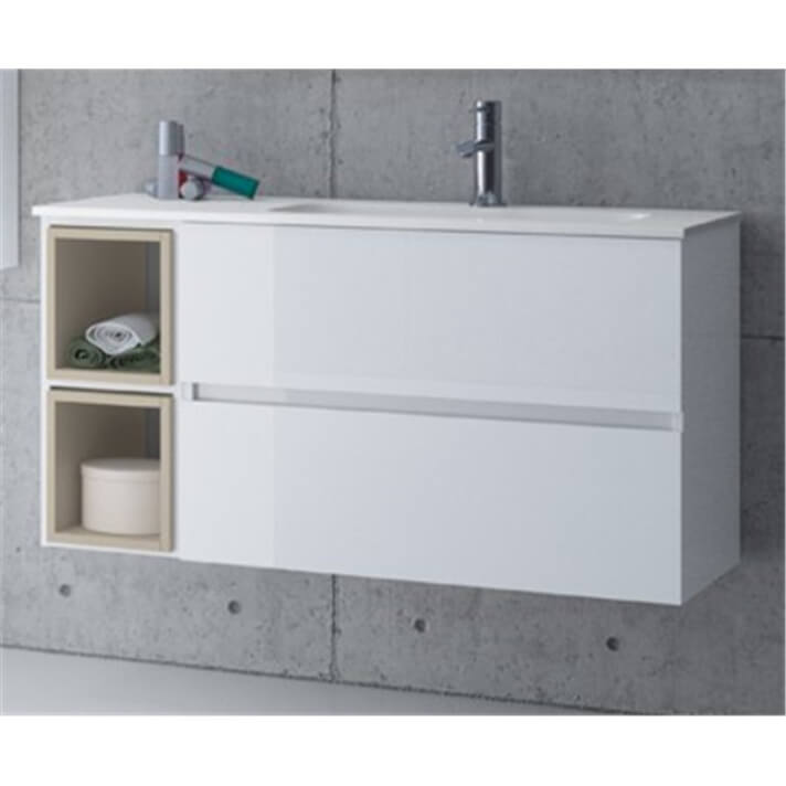 Mueble 80+25 cm 2 cajones huecos SALGAR FUSSION LINE