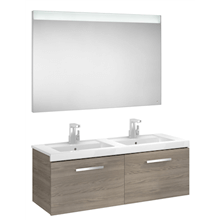Pack mueble 120cm dos cajones fresno Prisma Roca