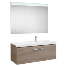 Pack mueble con lavabo un cajón 110 cm fresno Prisma Roca