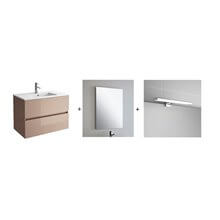 Conjunto baño SALGAR FUSSION LINE 600 Taupe Brillo