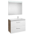 Pack mueble 90cm dos cajones blanco-fresno Prisma Roca