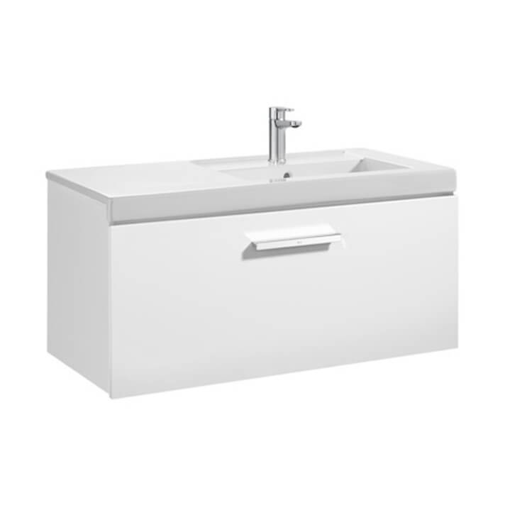 Mueble con lavabo un caj&oacute;n blanco Prisma Roca