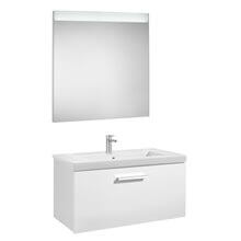 Pack mueble con lavabo un cajón 80 cm blanco Prisma Roca
