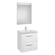 Pack mueble 60cm dos cajones blanco Prisma Roca