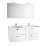 Mueble Pack blanco 120cm Victoria Basic Roca
