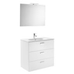 Mueble Pack 3 cajones blanco 80cm Victoria Basic Roca
