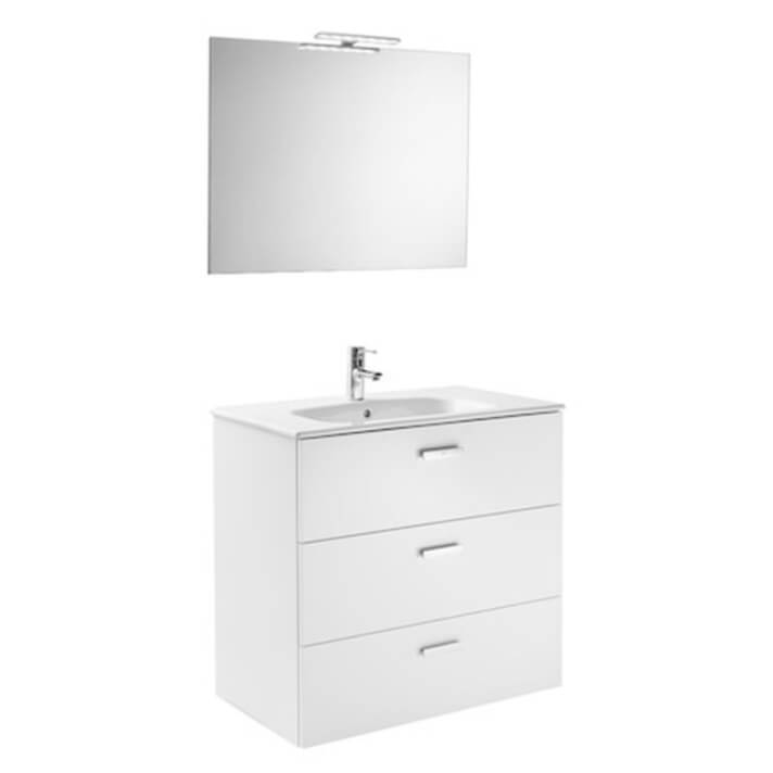 Mueble Pack 3 cajones blanco 80cm Victoria Basic Roca
