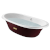 Bañera oval burdeos Newcast ROCA