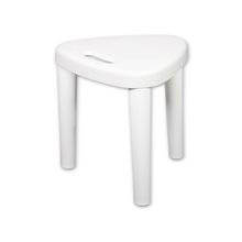 Taburete de baño termoplástico blanco Timblau