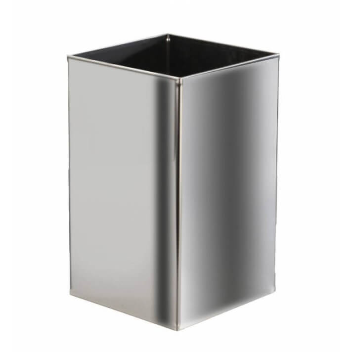 Papelera de pared 10L Inox satinado cuadrada Timblau