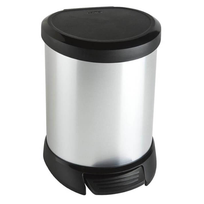 Papelera pedal ABS metalizado 40L Timblau