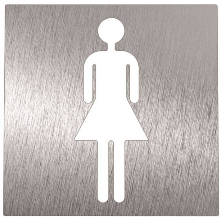 Se&ntilde;al mujer para ba&ntilde;os Timblau