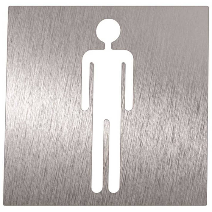 Se&ntilde;al hombre para ba&ntilde;os Timblau