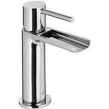 Grifo de lavabo Max-Tres caño cascada libre con maneta