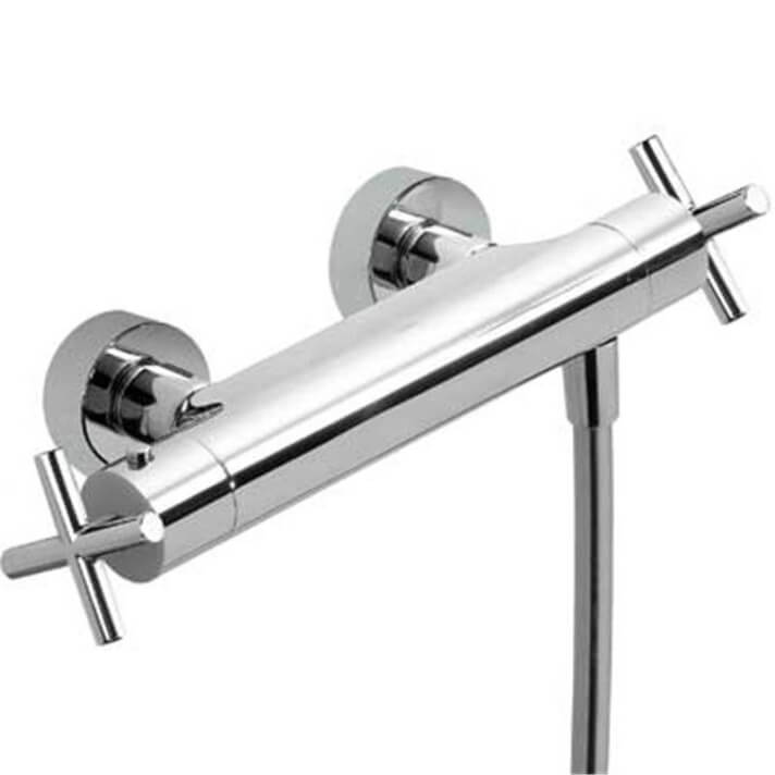 Grifo de ducha termostática ECO Max-Tres manetas cruz