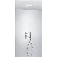 Kit de ducha termostático techo BLOCK SYSTEM Tres INOX