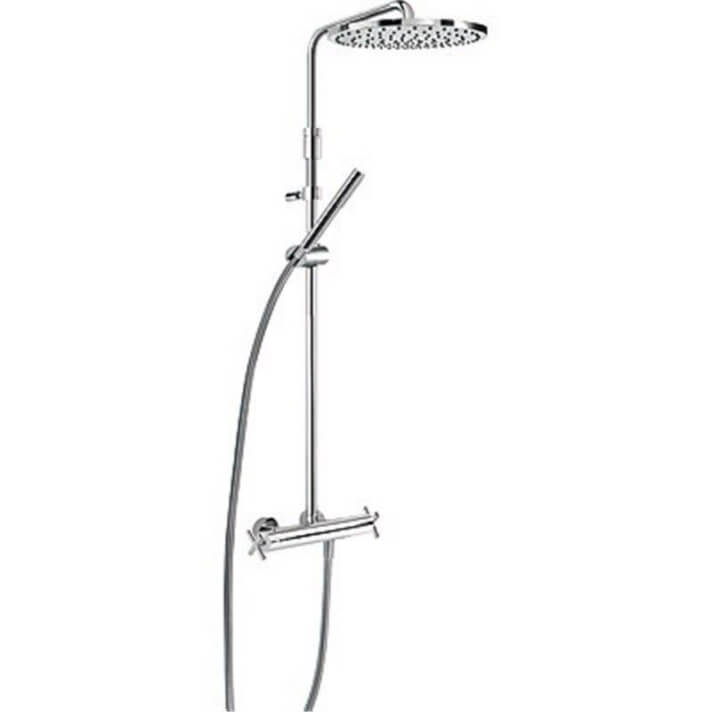 Conjunto de ducha termost&aacute;tica ECO Max-Tres barra telesc&oacute;pica y manetas