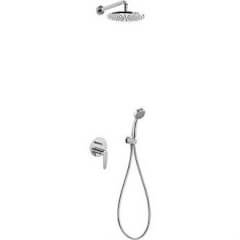 Kit de ducha empotrado cromo Flat Tres