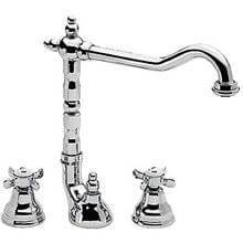 Grifo de lavabo batería bimando Retro-Tres 360º