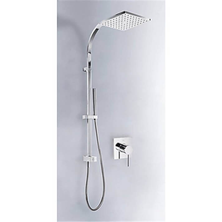 Kit de ducha empotrado MONO-TERM Tres con toma pared