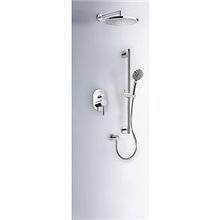 Kit de ducha empotrado MONO-TERM Tres redondo codo pared