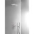 Kit de ducha empotrado CUADRO Tres INOX cascada