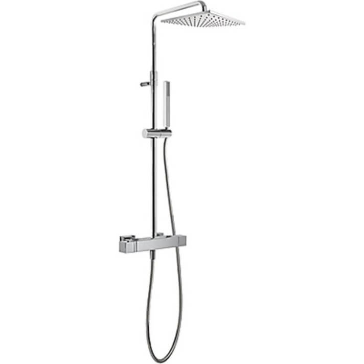 Conjunto de ducha termostática ECO CUADRO Tres barra deslizante