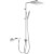 Conjunto de ducha ECO CUADRO Tres termostática easyClean