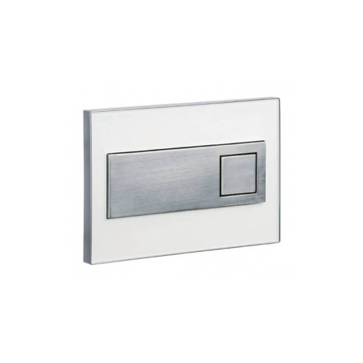 Placa en cromo blanco SQUARE