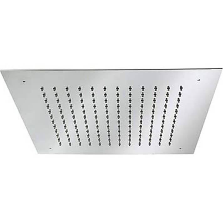 Rociador ducha empotrado a techo INOX cuadrado TRES