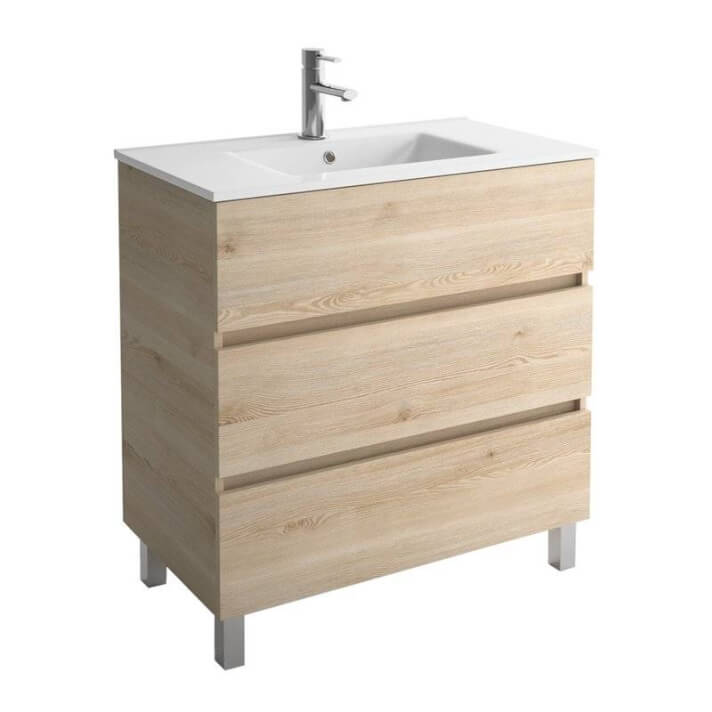 Mueble 101cm Natural 3 cajones SALGAR FUSSION LINE