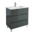 Mueble 101cm Gris Brillo 3 cajones SALGAR FUSSION LINE