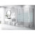 Mampara angular corredera decorado Bali TR102 Kassandra