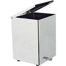 Papelera con pedal INOX CUADRO-TRES