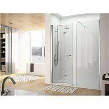 Mampara frontal puerta plegable y fijo BO302 Kassandra