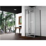 Mampara angular puerta plegable y fijo BO307 Kassandra