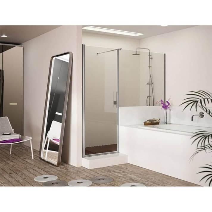 Mampara frontal puerta abatible + fijo SA502 Kassandra