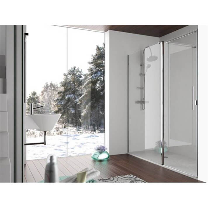 Mampara frontal fijo + puerta abatible SA503 Kassandra