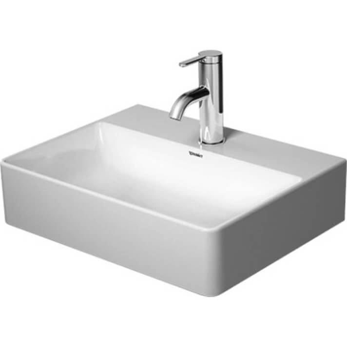 Lavabo sobre encimera o mural 45 DuraSquare DURAVIT