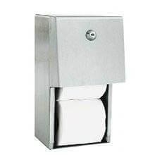 Portarrollos doble vertical acero satinado NOFER