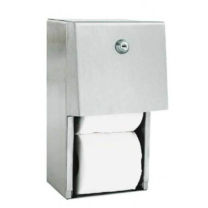 Portarrollos doble vertical acero satinado NOFER