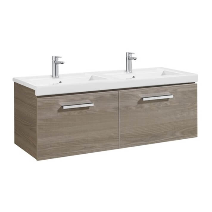 Mueble 120cm dos cajones fresno Prisma Roca