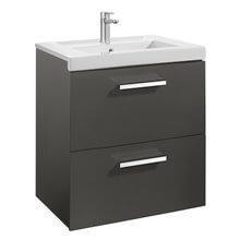 Mueble 60cm dos cajones gris Prisma Roca