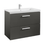 Mueble 80cm dos cajones gris Prisma Roca