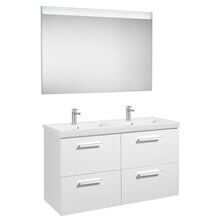 Pack mueble 120cm cuatro cajones blanco Prisma Roca