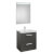 Pack mueble 60cm dos cajones gris Prisma Roca